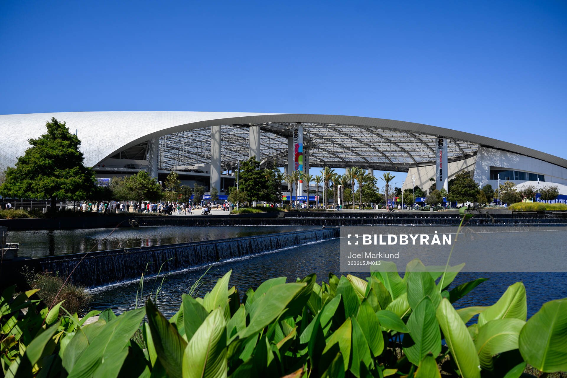Exterior view of Los Angeles Stadium