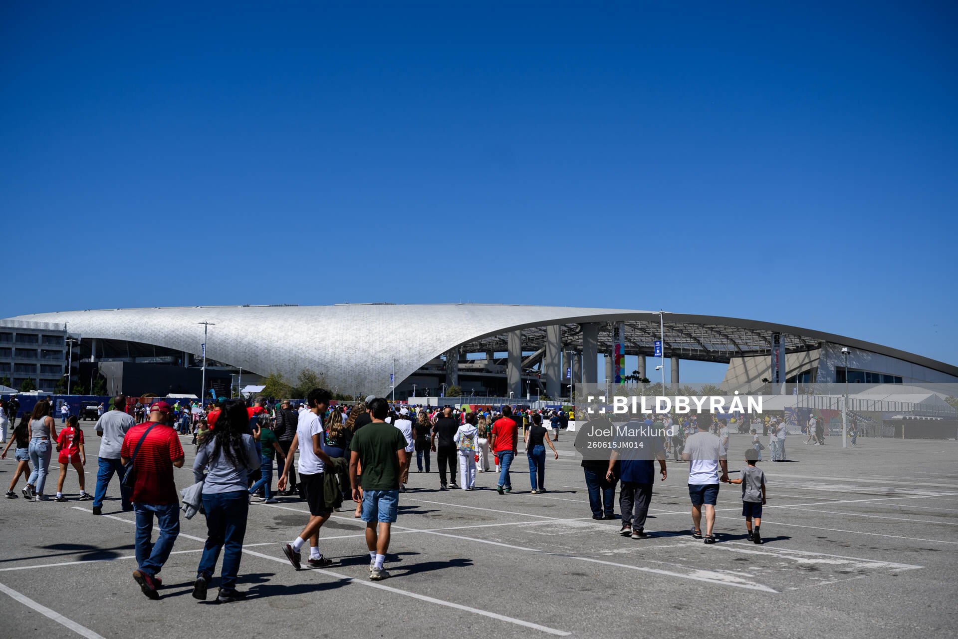 Exterior view of Los Angeles Stadium