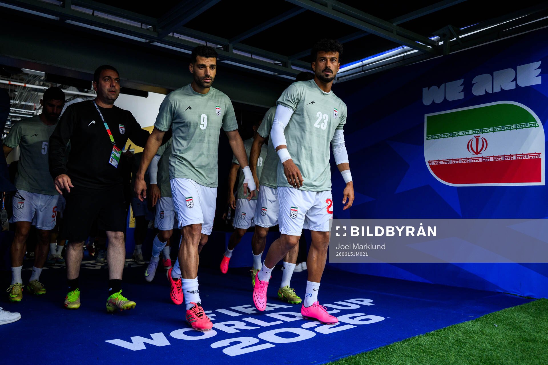 Milad Mohammadi, Mehdi Taremi and Ramin Rezaeian of Iran