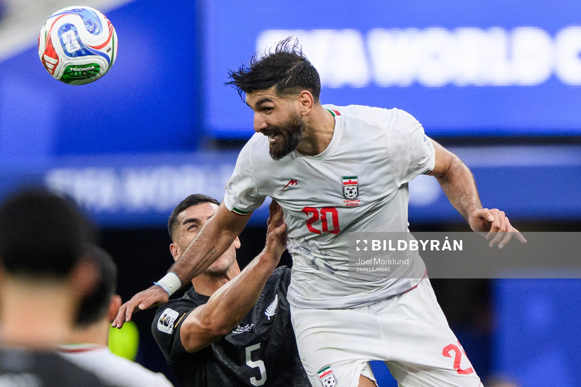 Michael Boxall of New Zealand and Shahriyar Moghanloo of