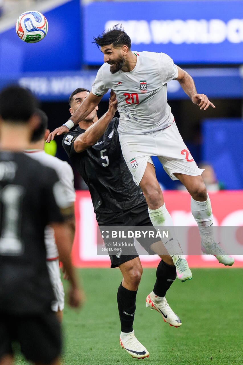 Michael Boxall of New Zealand and Shahriyar Moghanloo of