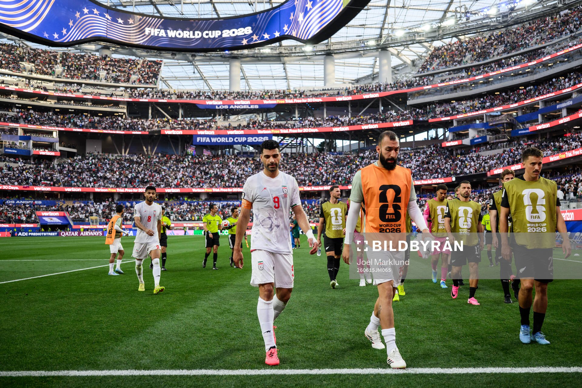Mohammad Mohebbi, Mehdi Taremi and Ali Nemati of Iran in