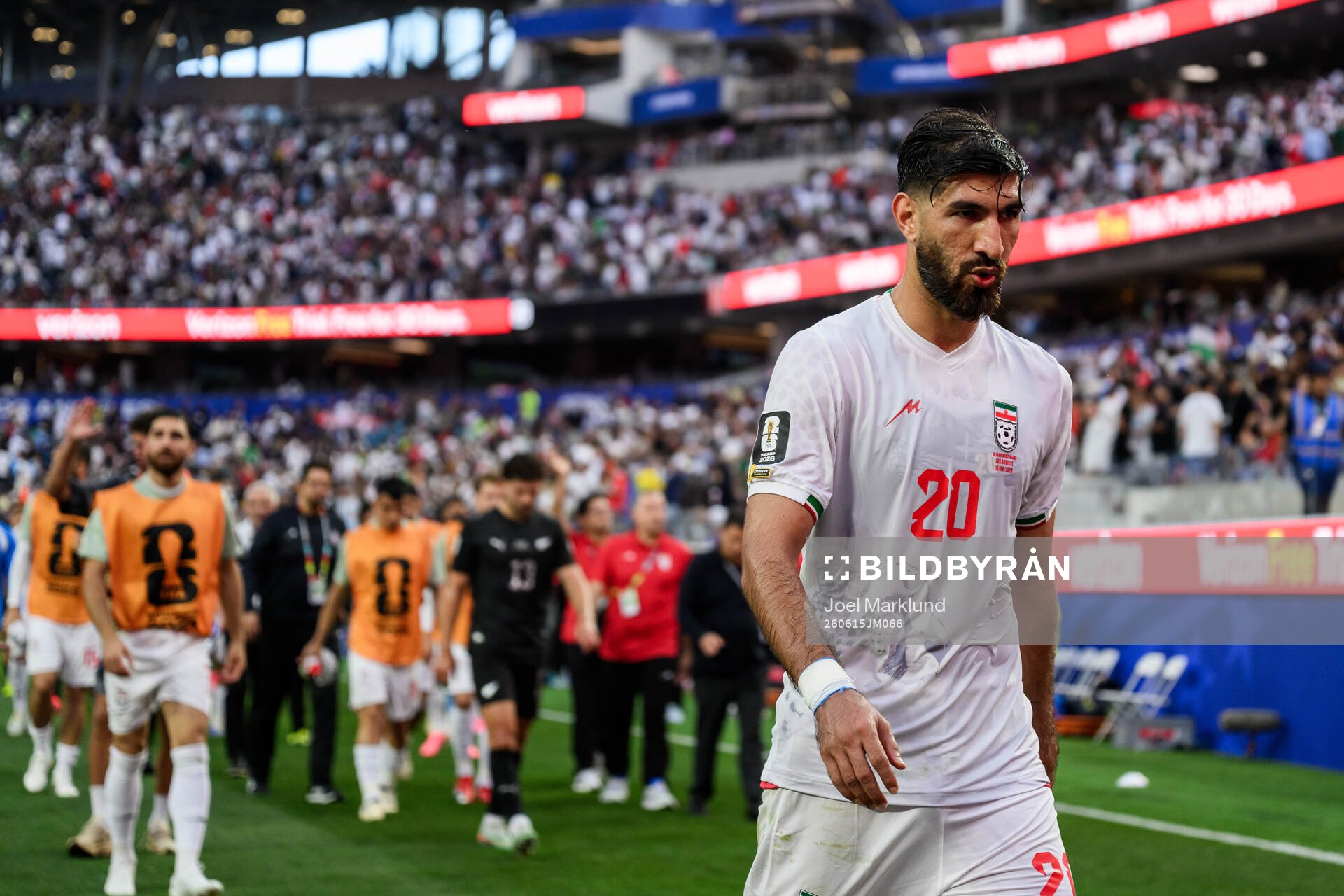Shahriyar Moghanloo of Iran in half time