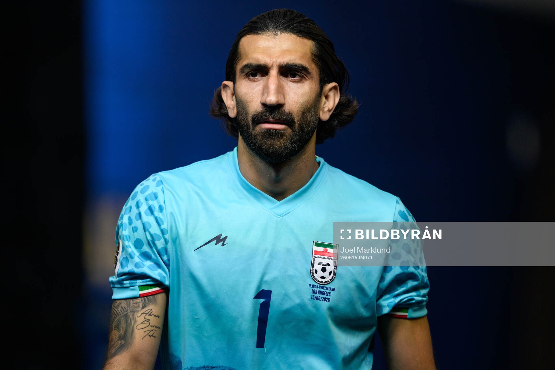 goalkeeper Alireza Beiranvand of Iran
