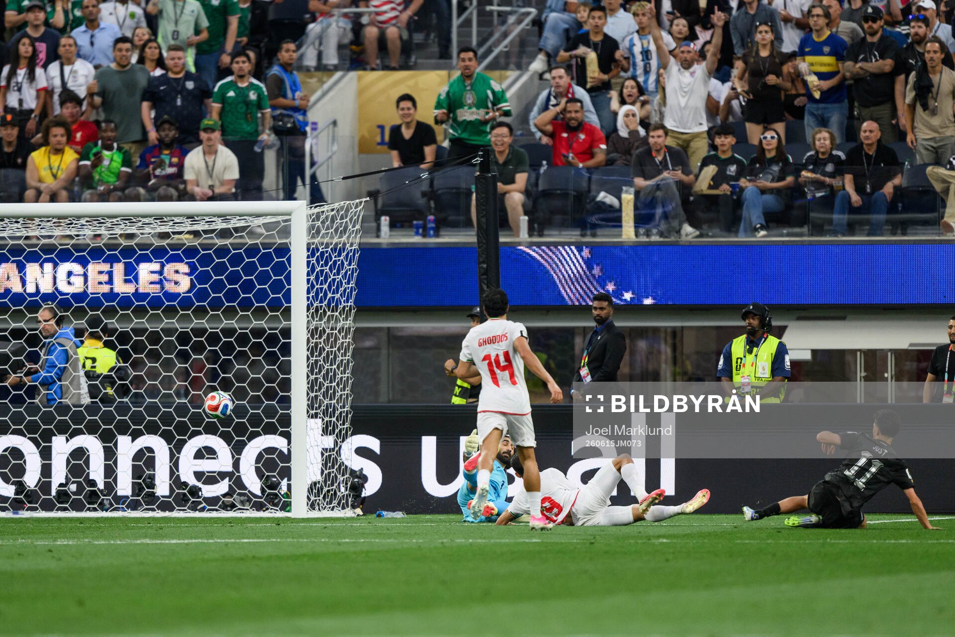 goalkeeper Alireza Beiranvand of Iran concedes the 1-2 goal