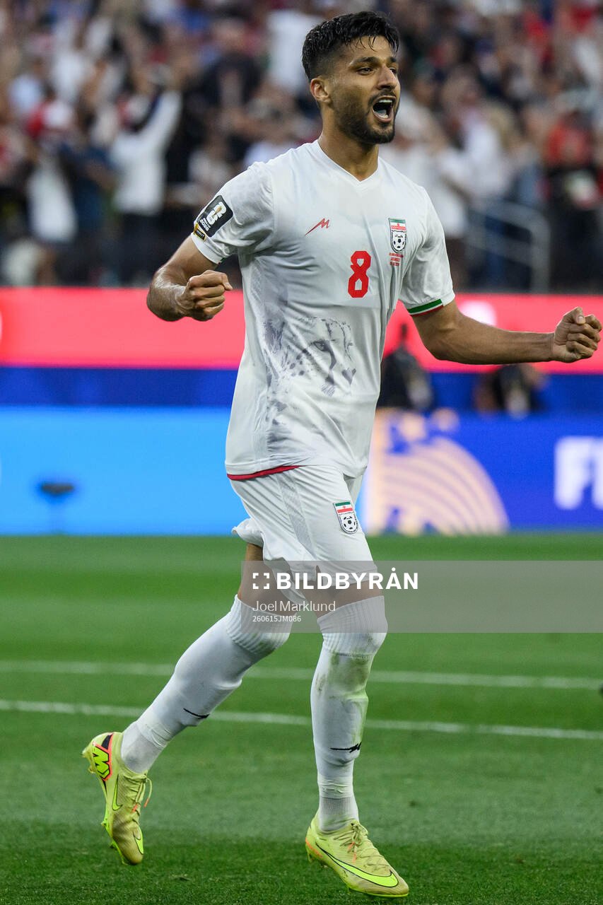 Mohammad Mohebbi of Iran celebrates
