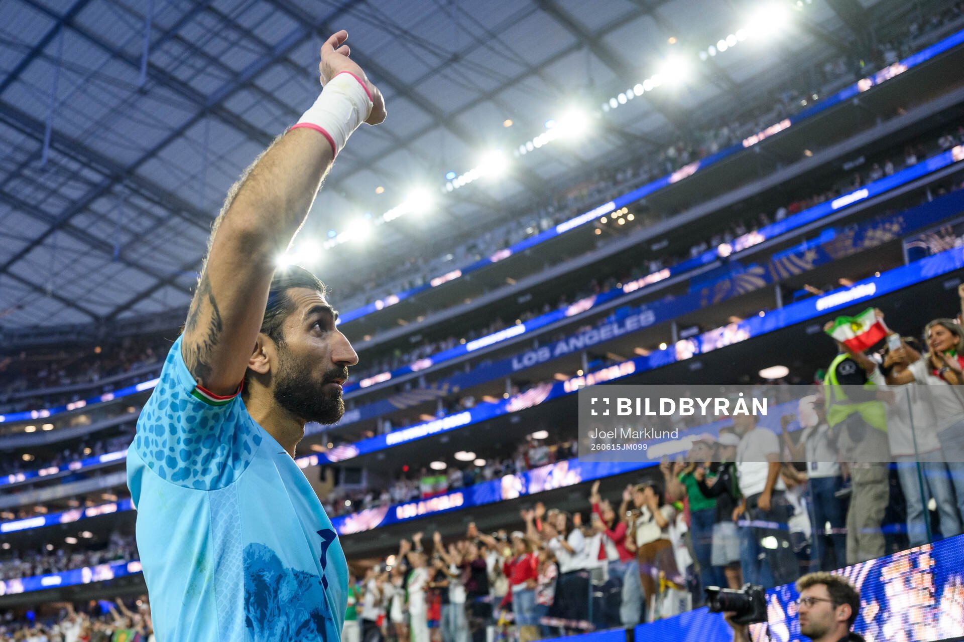 goalkeeper Alireza Beiranvand of Iran