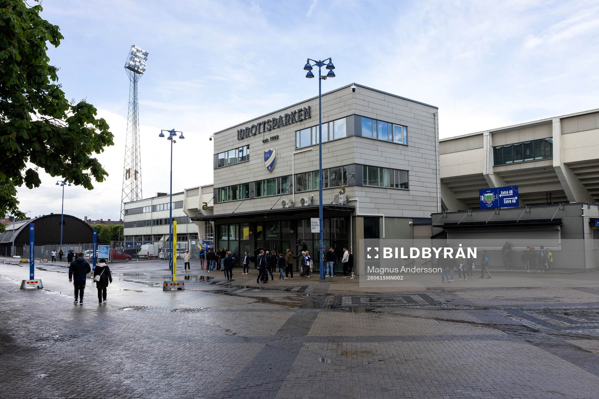 Exteriör vy av Norrköpings Idrottspark