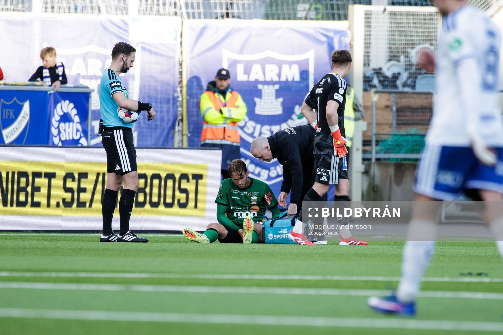 Varbergs Jonathan Nilsson får vård