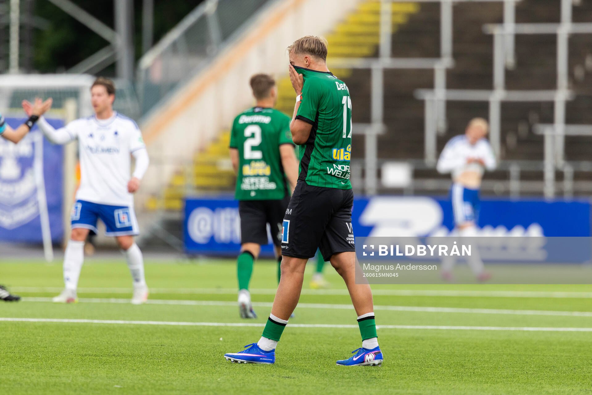 Varbergs Edvin Tellgren deppar