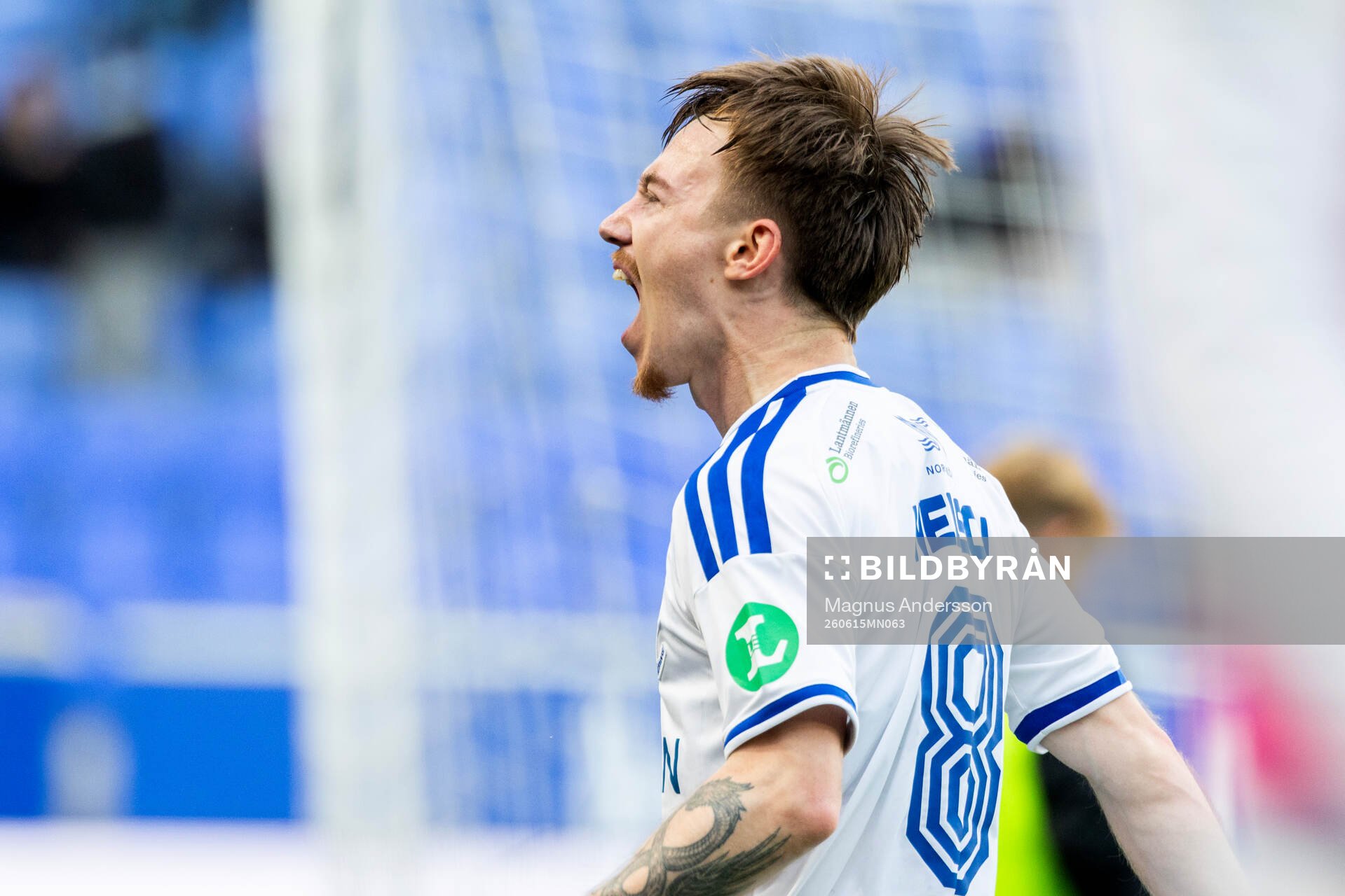 IFK Norrköpings Ryan Nelson jublar