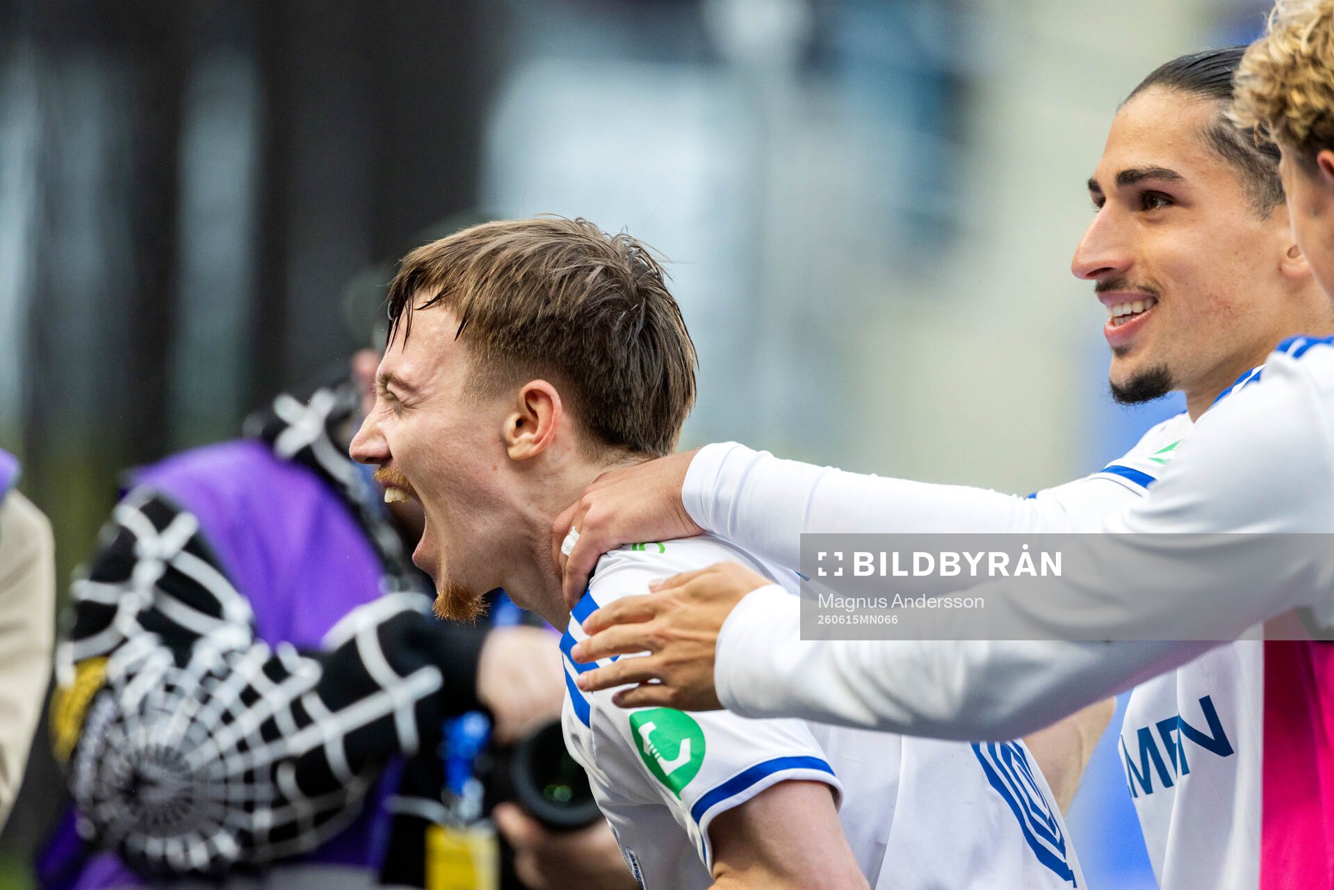 IFK Norrköpings Ryan Nelson jublar