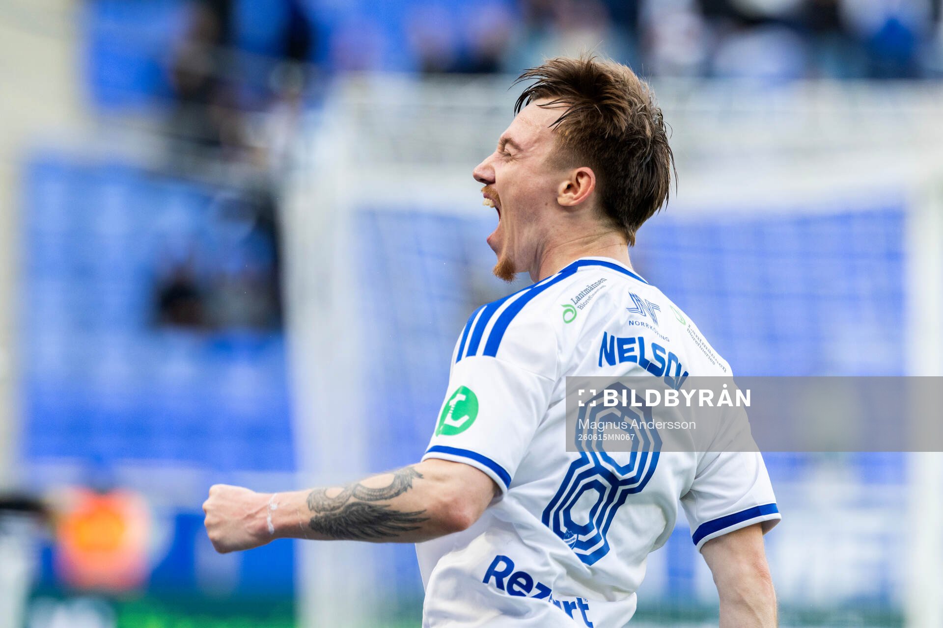 IFK Norrköpings Ryan Nelson jublar