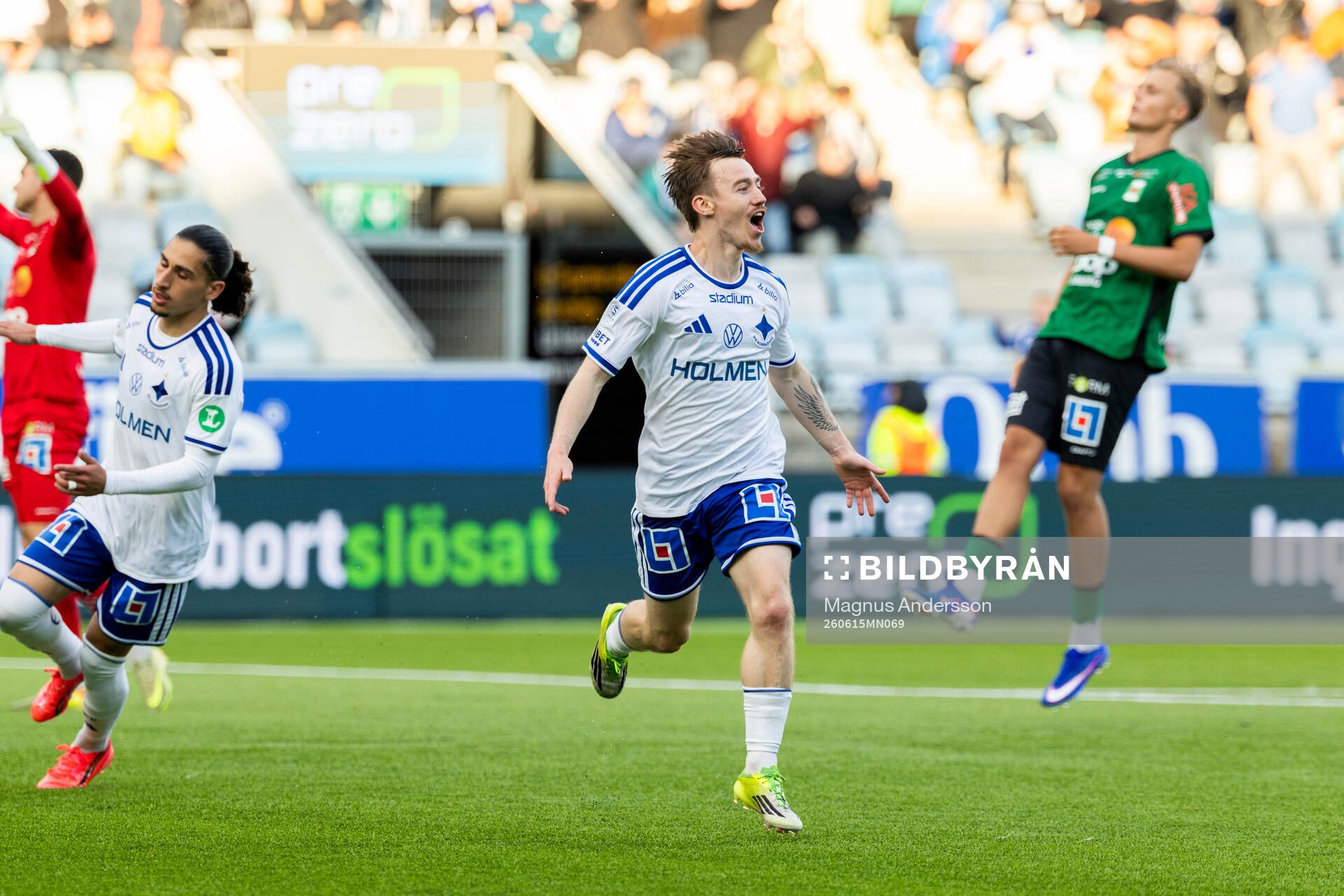 IFK Norrköpings Ryan Nelson jublar