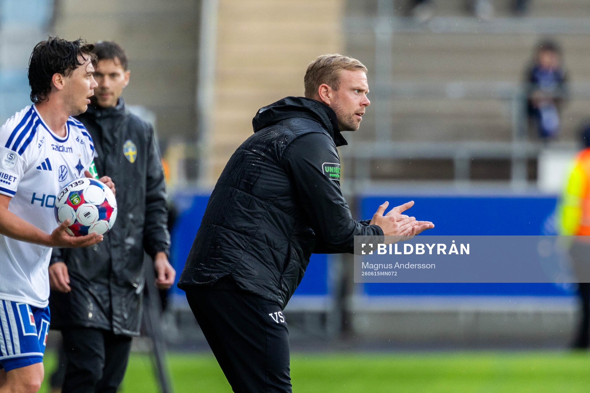 Varbergs tränare Victor Salwén