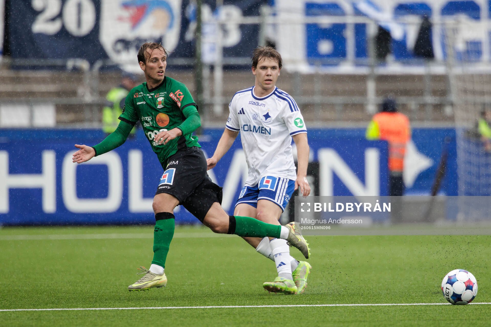 Varbergs Jonathan Nilsson och IFK Norrköpings Ture Sandberg