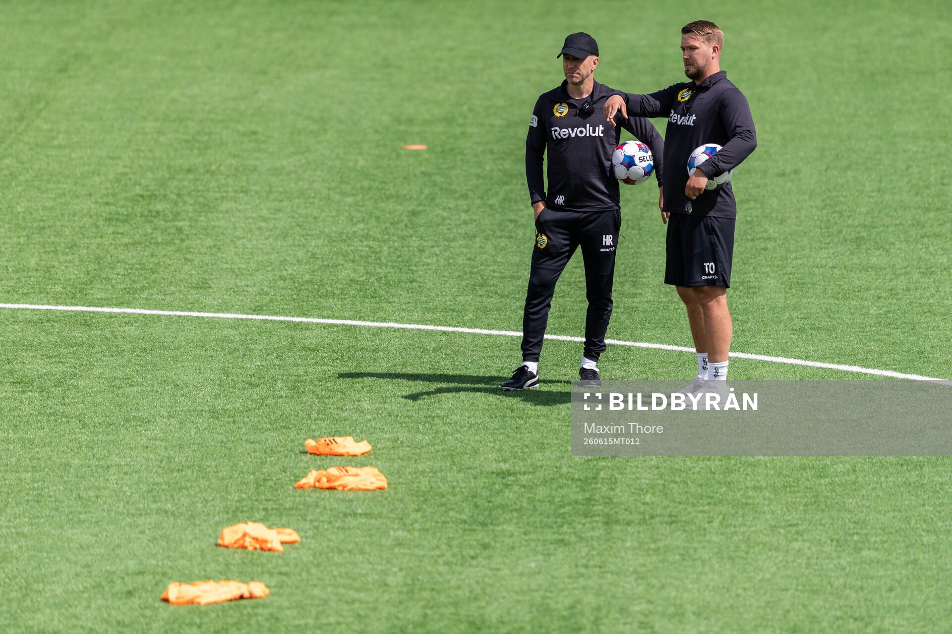 Hammarbys tränare Henrik Rydström och assisterande