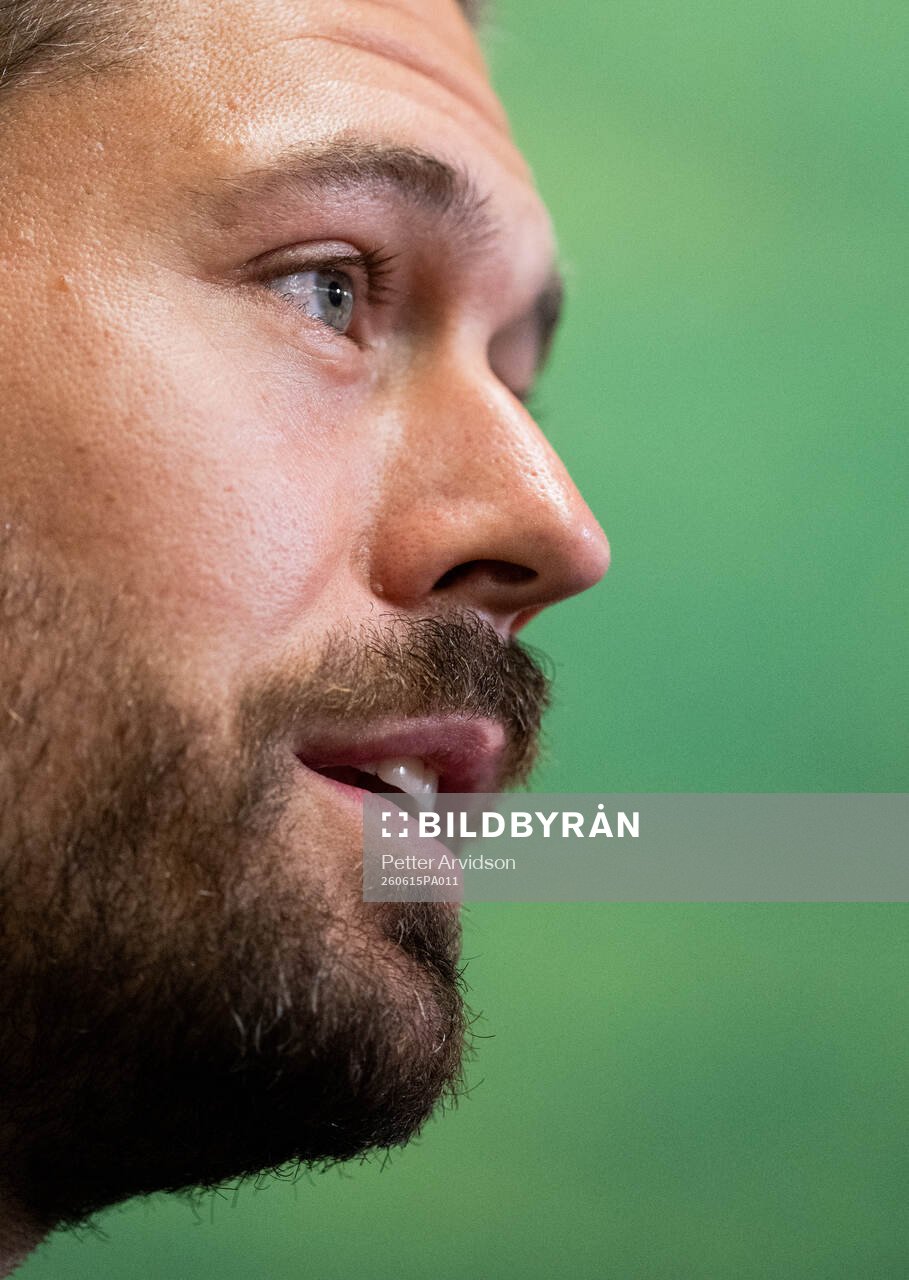 Goalkeeper Kristoffer Nordfeldt of the Swedish men's