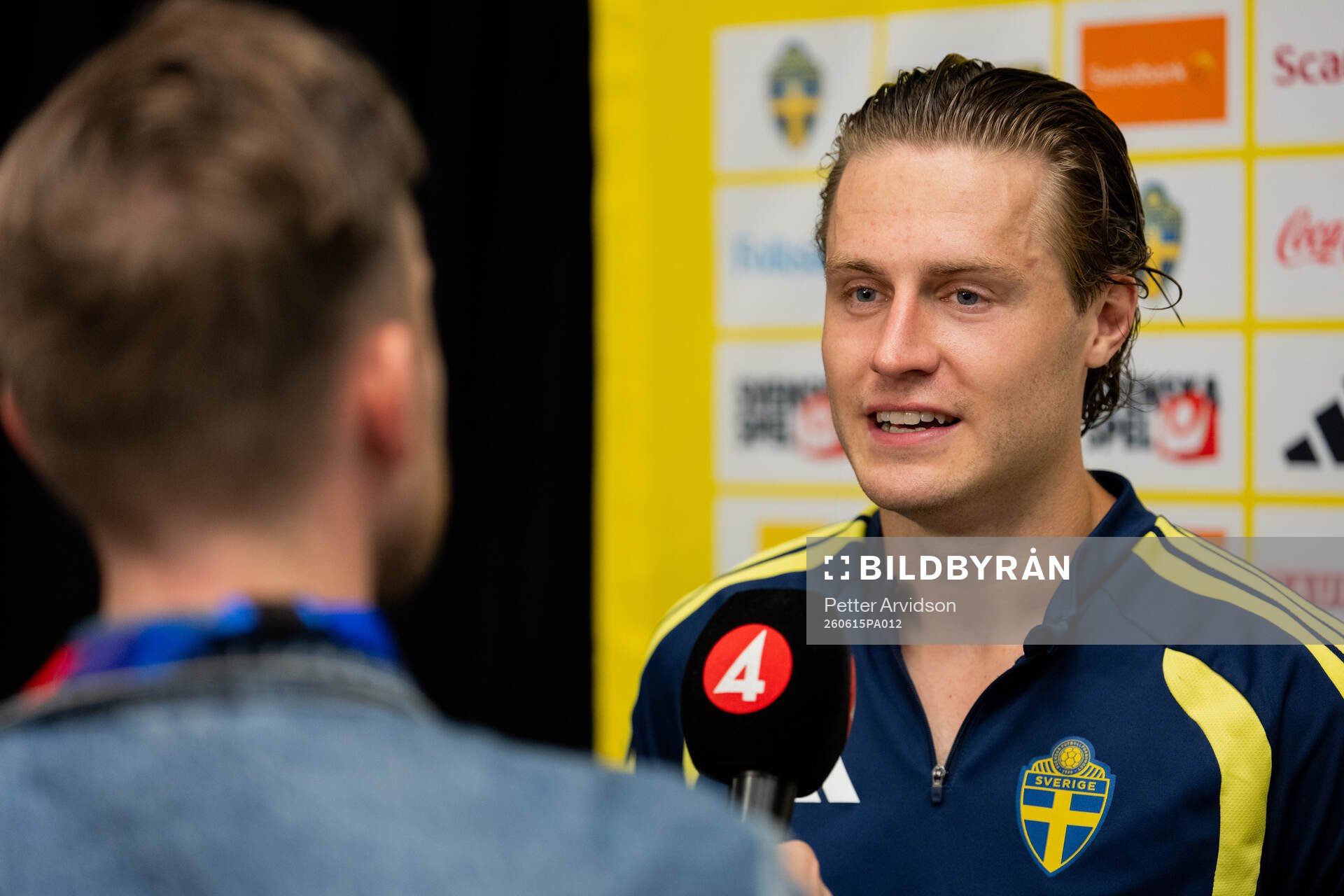 Mattias Svanberg of the Swedish men's national football team