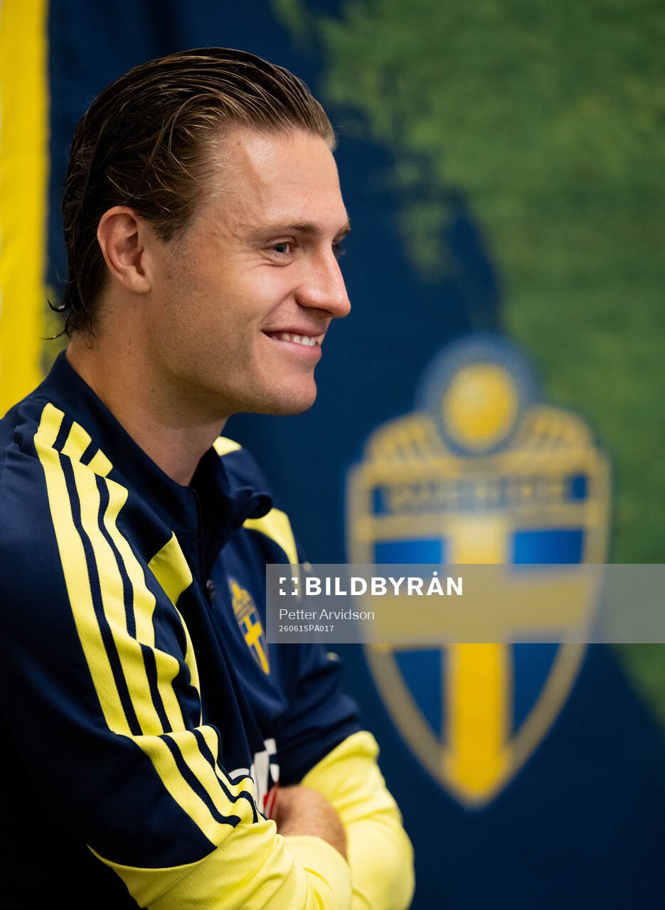 Mattias Svanberg of the Swedish men's national football team