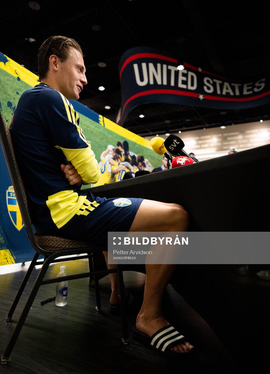 Mattias Svanberg of the Swedish men's national football team