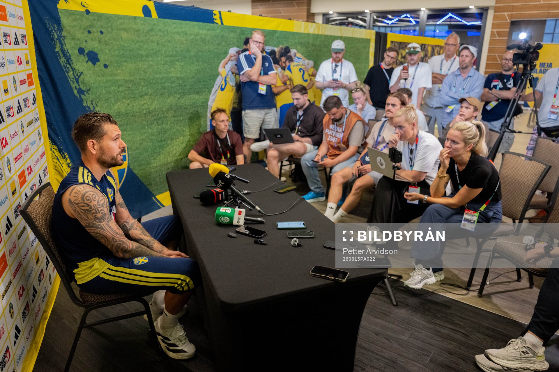 Goalkeeper Kristoffer Nordfeldt of the Swedish men's