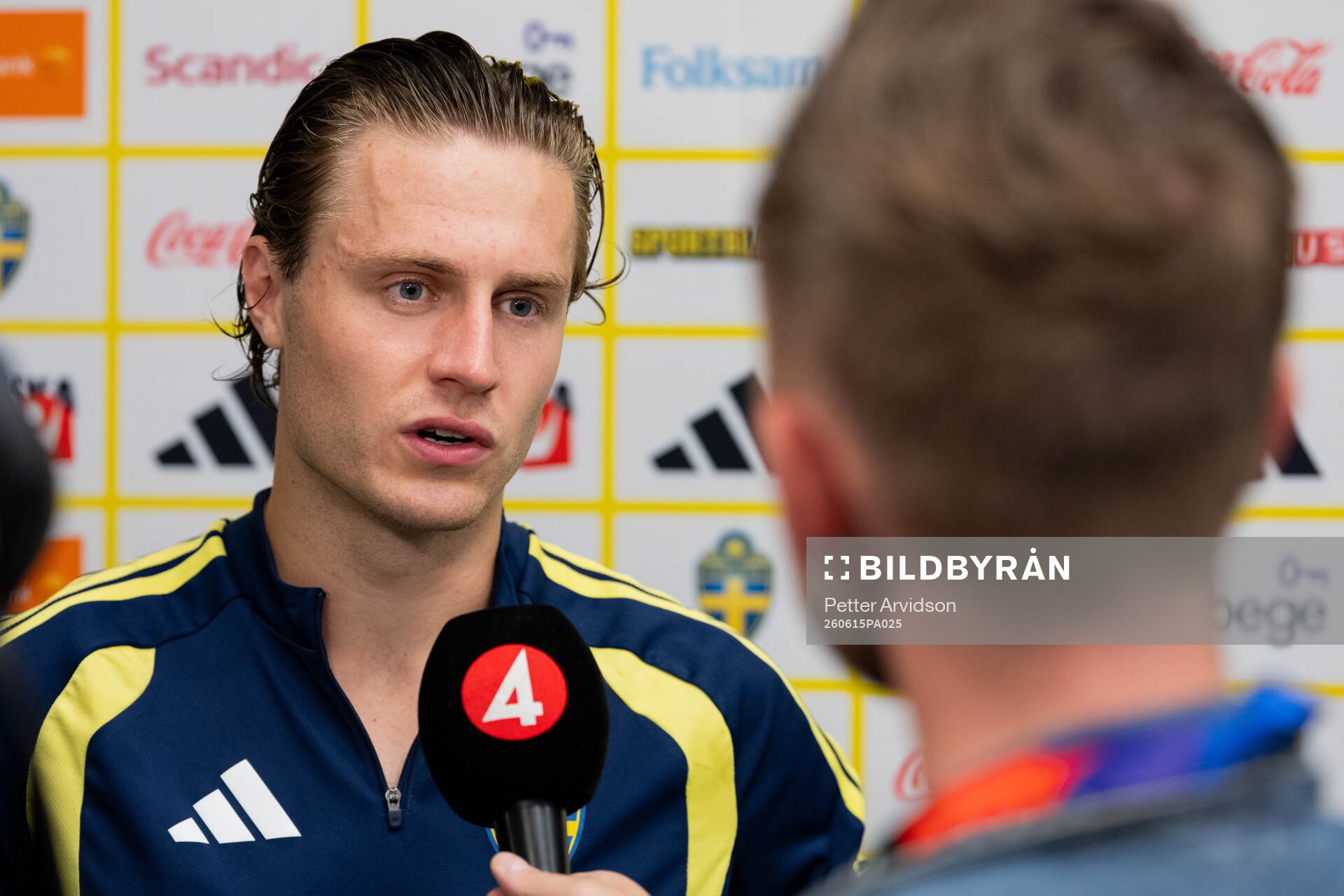 Mattias Svanberg of the Swedish men's national football team