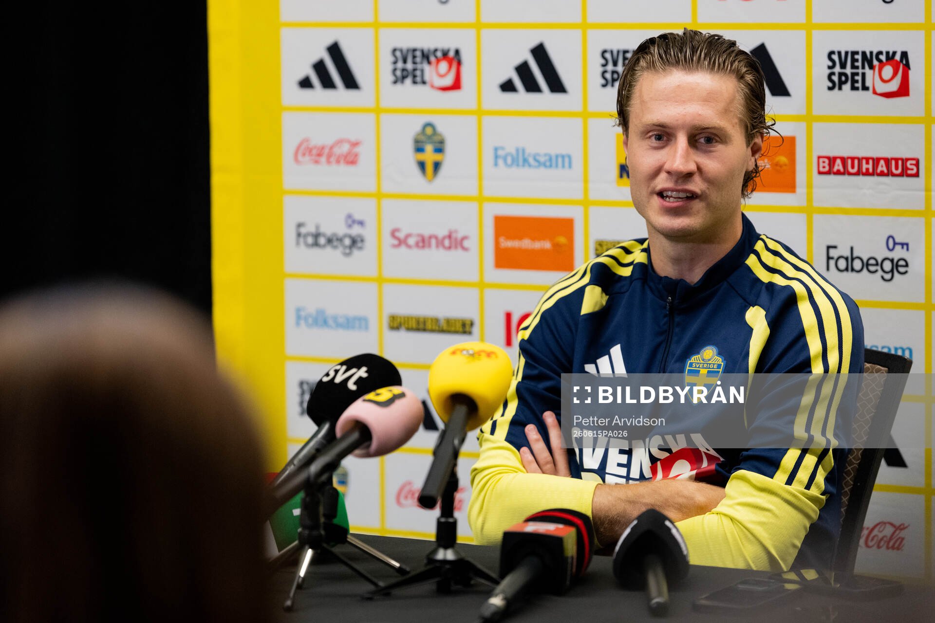 Mattias Svanberg of the Swedish men's national football team