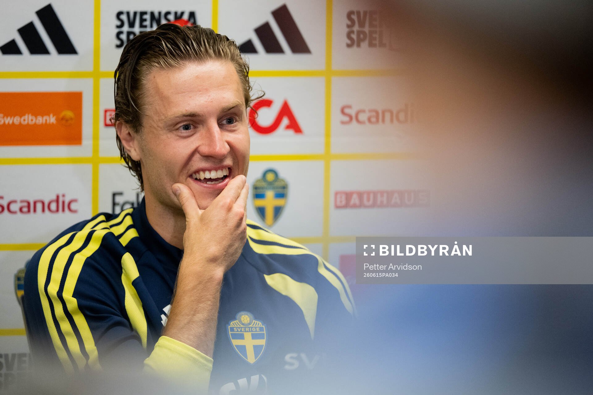 Mattias Svanberg of the Swedish men's national football team