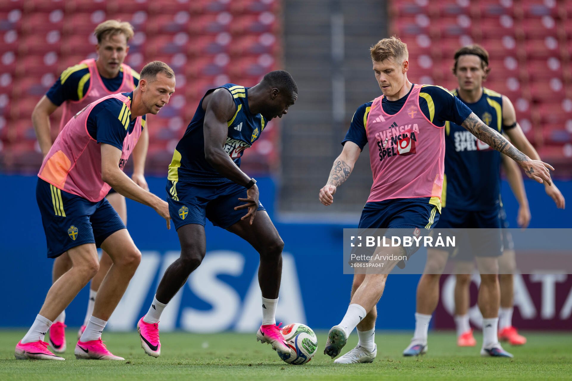 Gustaf Nilsson, Ken Sema and Eric Smith of the Swedish