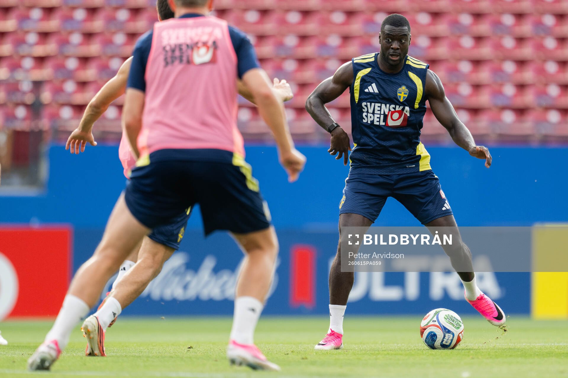 Ken Sema of the Swedish national football team at a