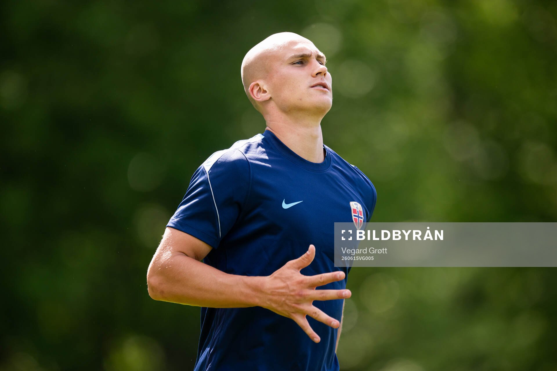 Leo Østigård of the Norwegian national football team at a