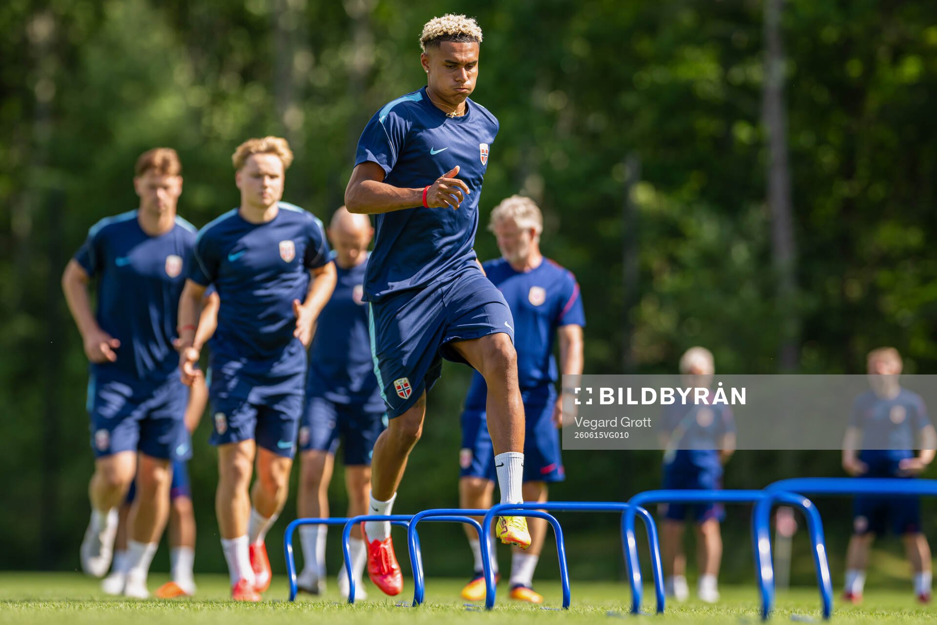 Antonio Nusa of the Norwegian national football team at a