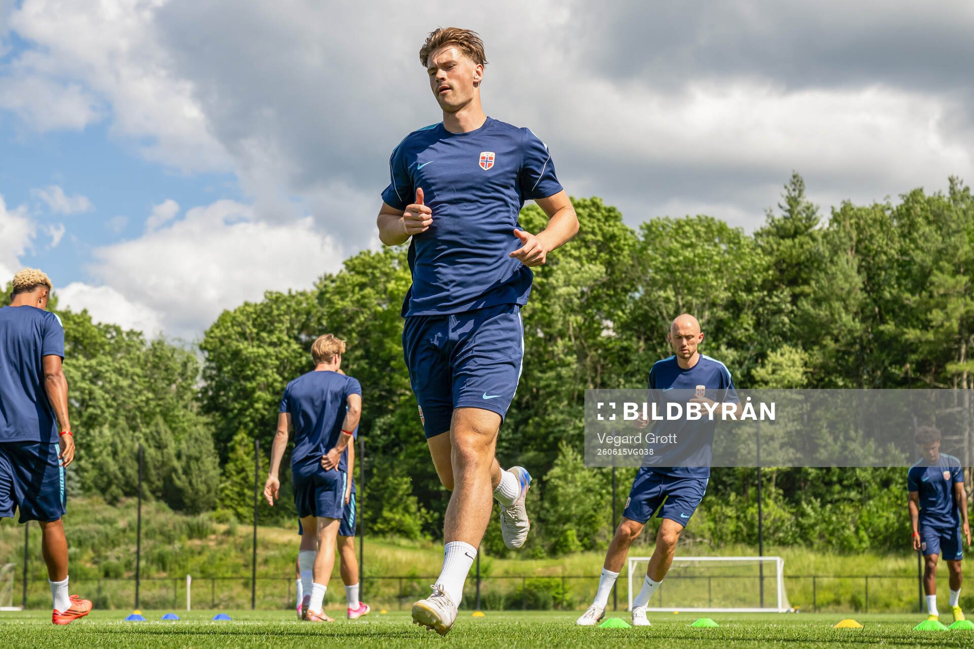 Henrik Falchener of the Norwegian national football team at