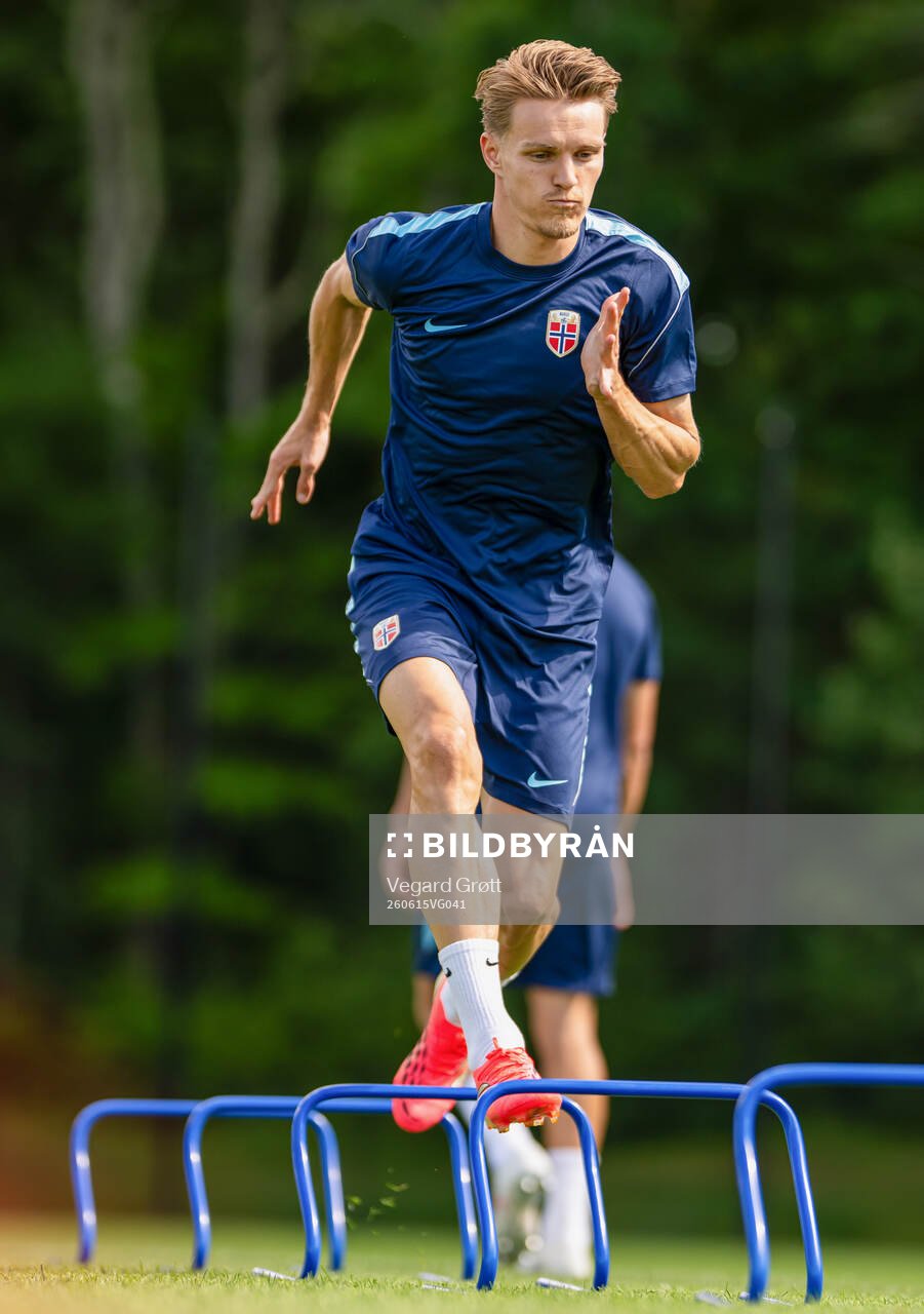 Martin Ødegaard of the Norwegian national football team at