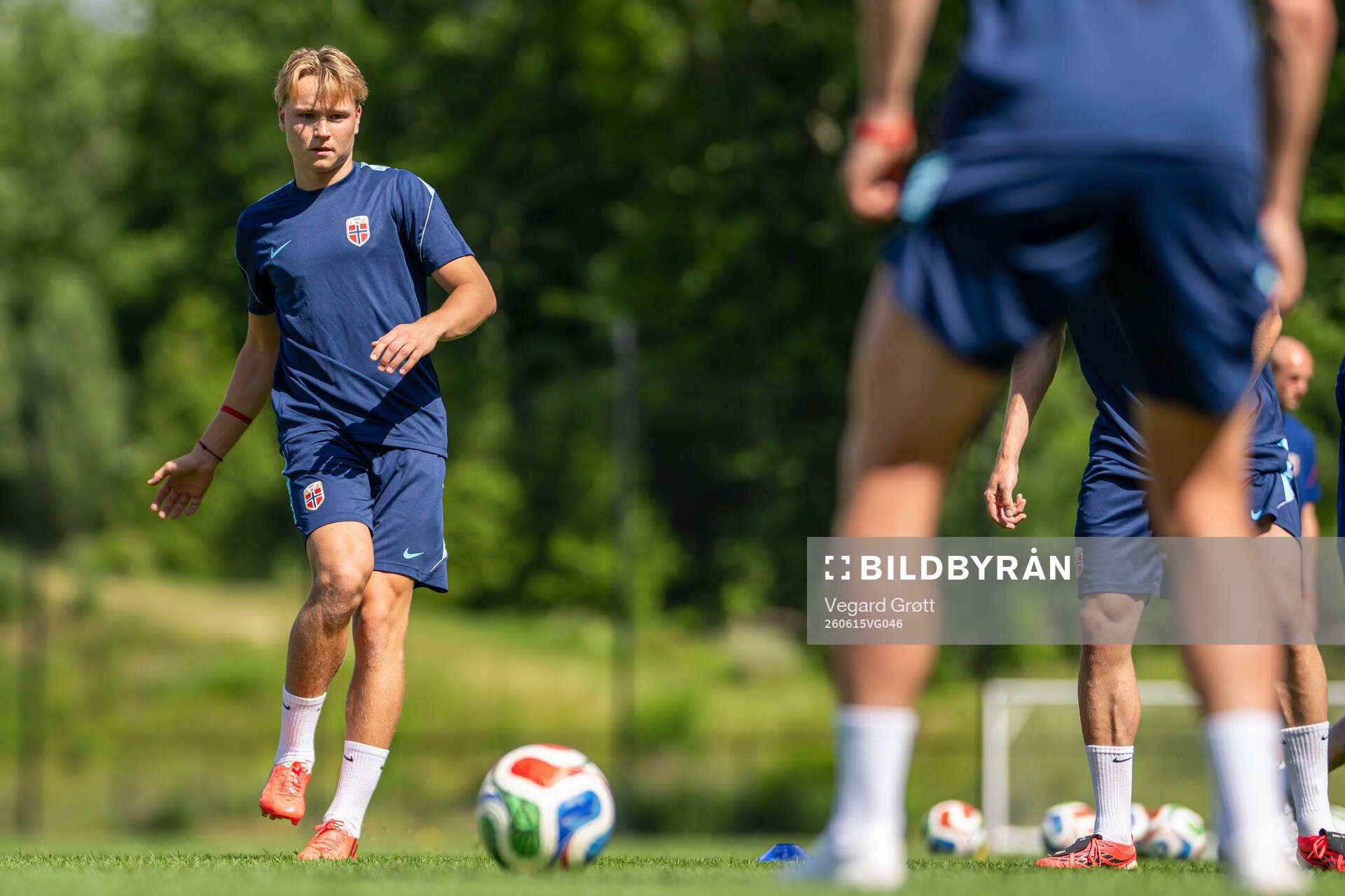 Andreas Schjelderup of the Norwegian national football team