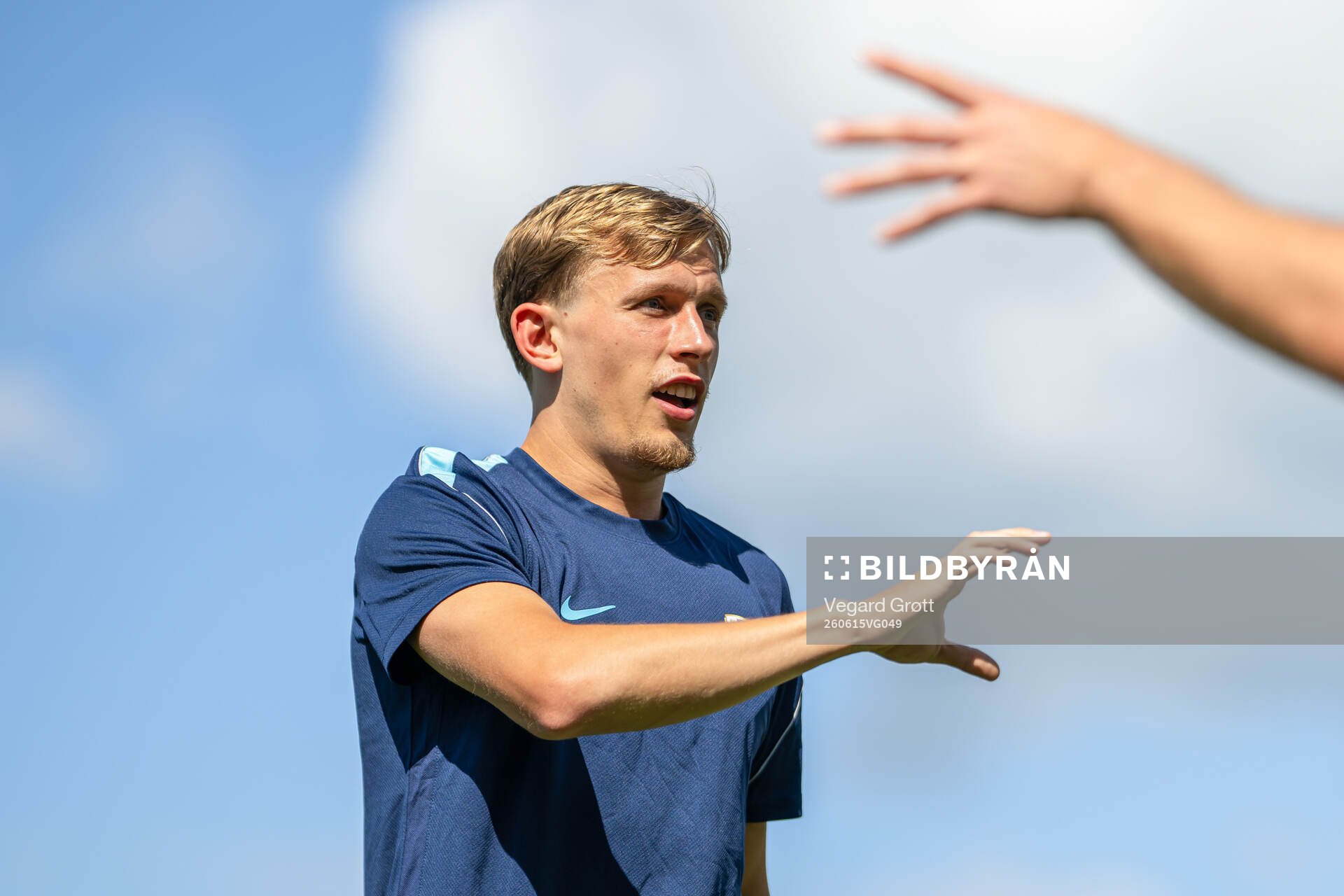 Marcus Holmgren Pedersen of the Norwegian national football