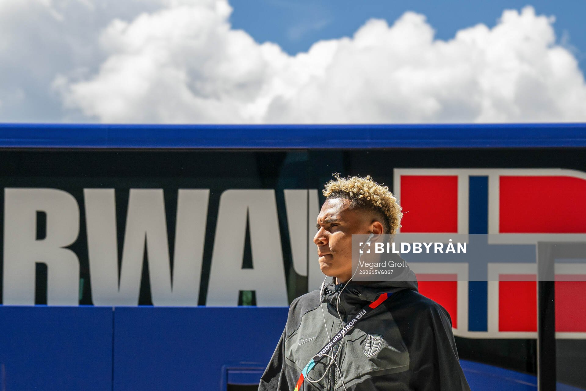 Antonio Nusa of the Norwegian national football team