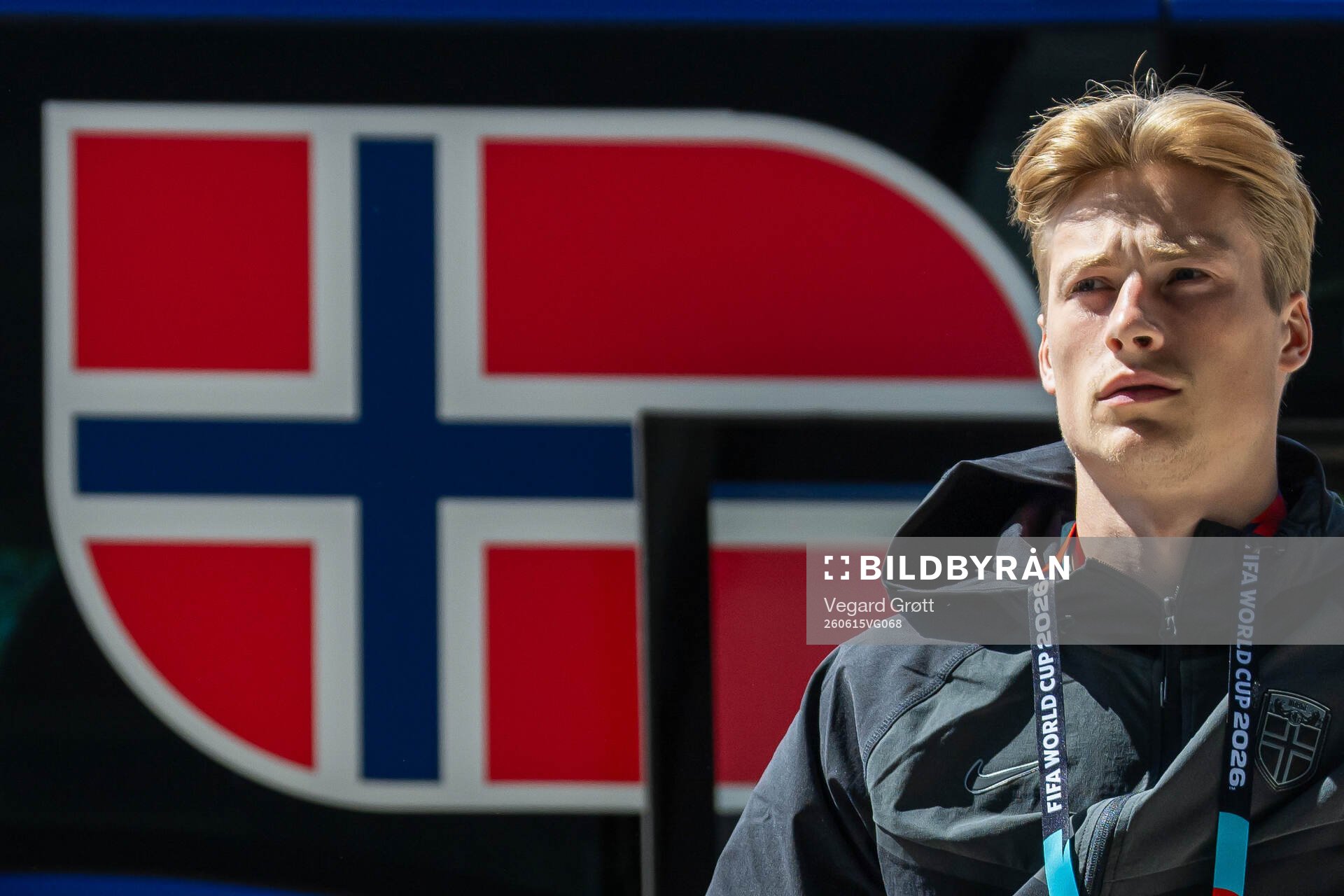Goalkeeper Sander Tangvik of the Norwegian national