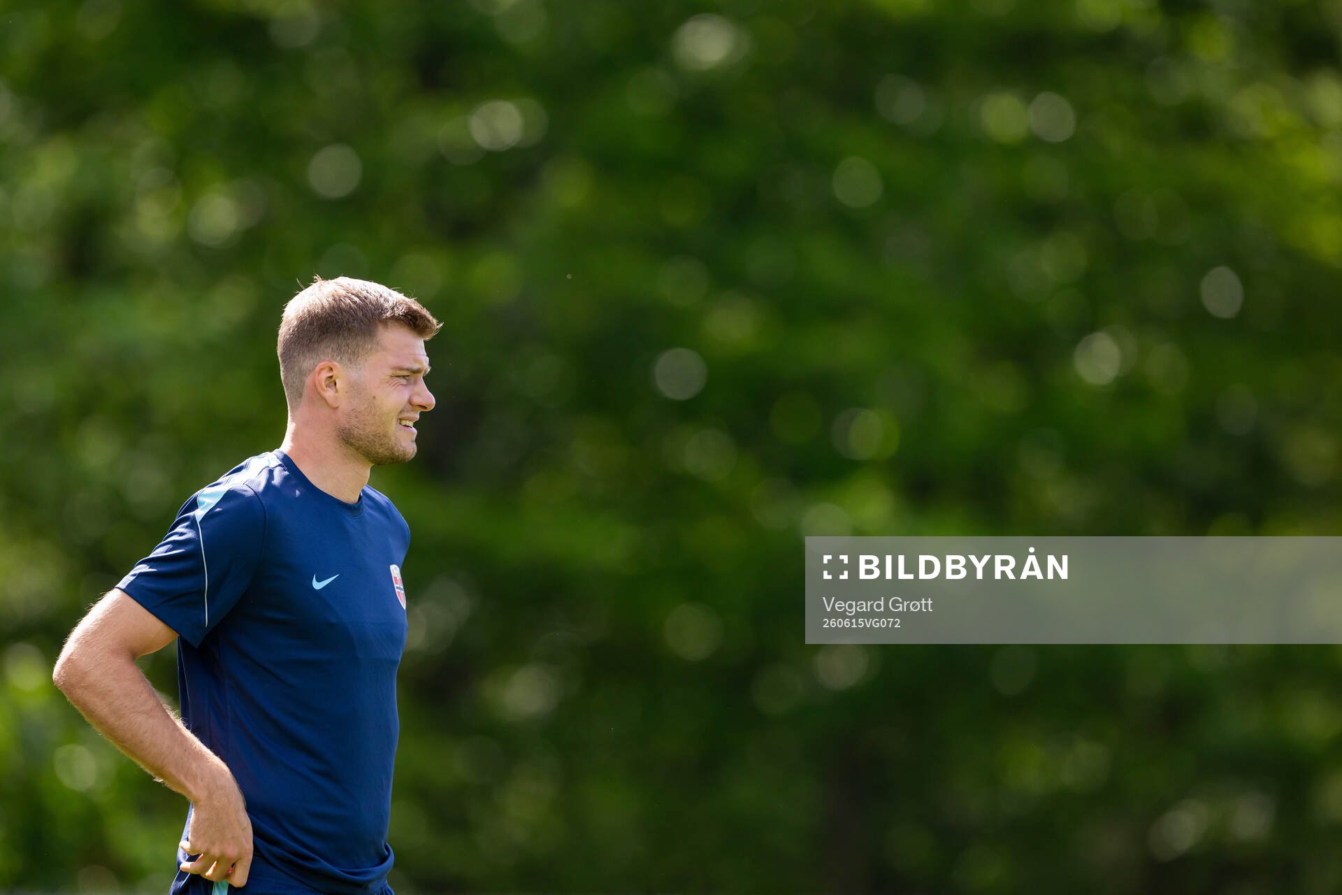 Alexander Sørloth of the Norwegian national football team