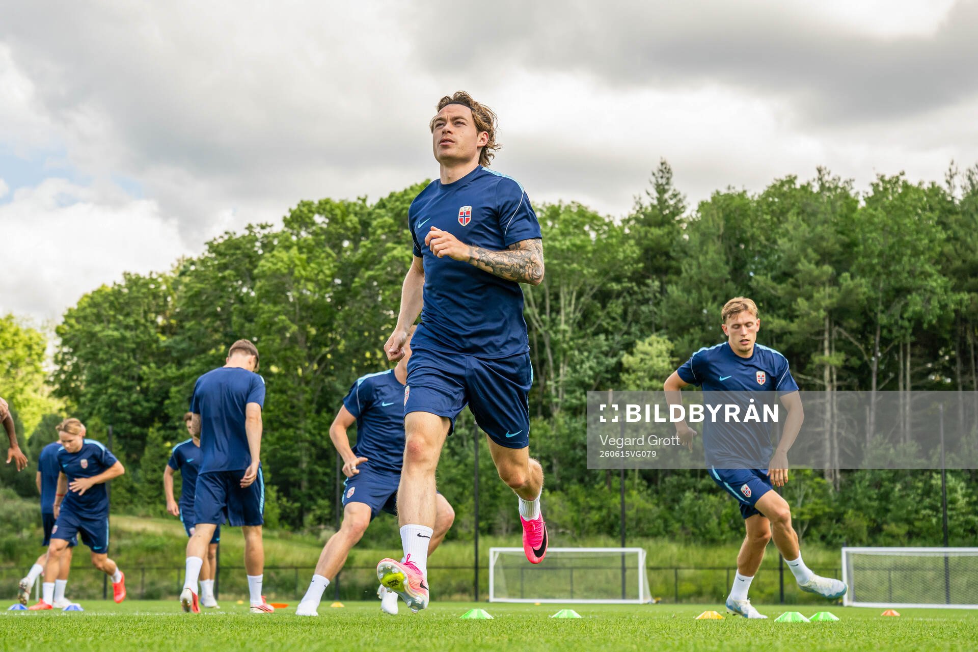 Patrick Berg of the Norwegian national football team at a