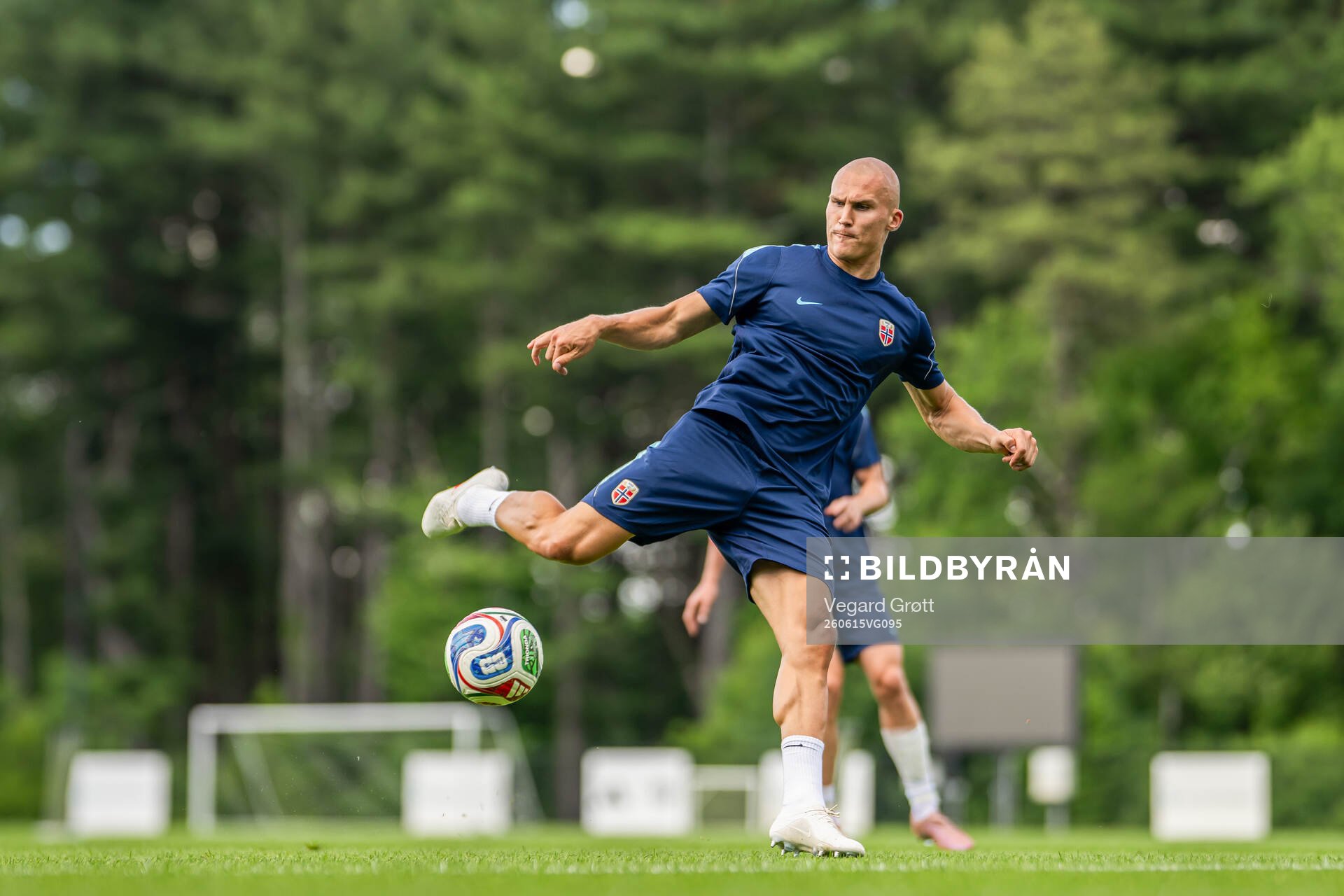 Leo Østigård of the Norwegian national football team at a