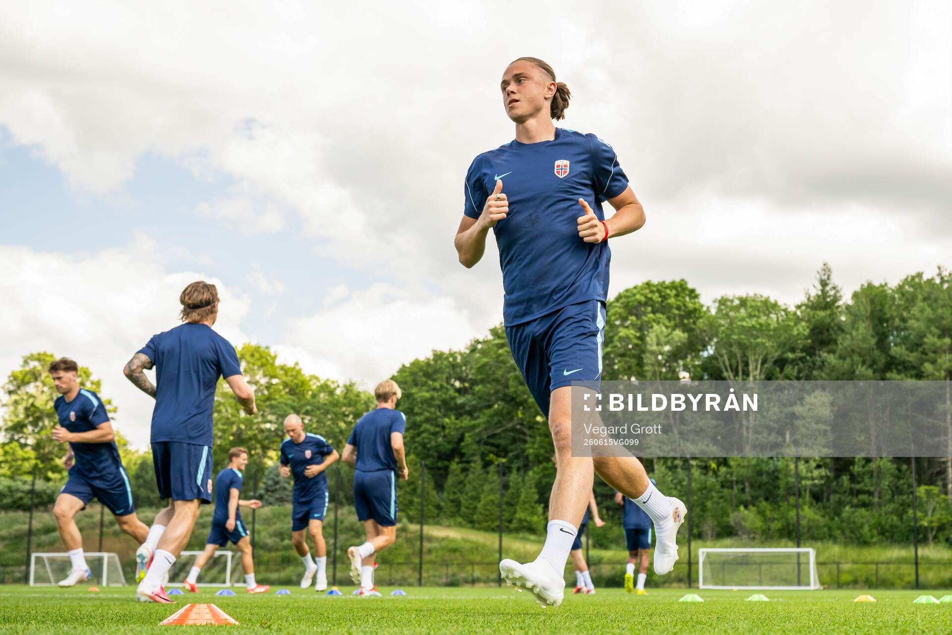 Thelo Aasgaard of the Norwegian national football team at a