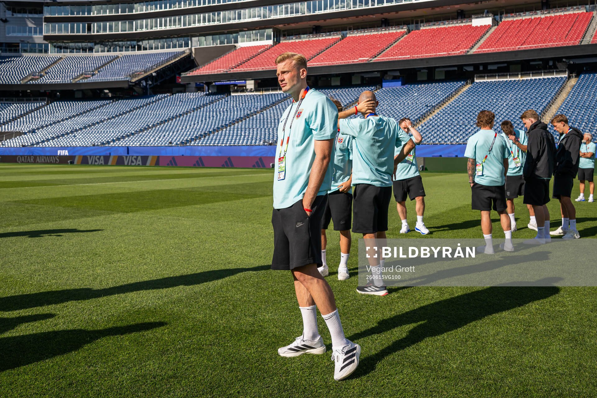 Sondre Langås of the Norwegian national football team at a