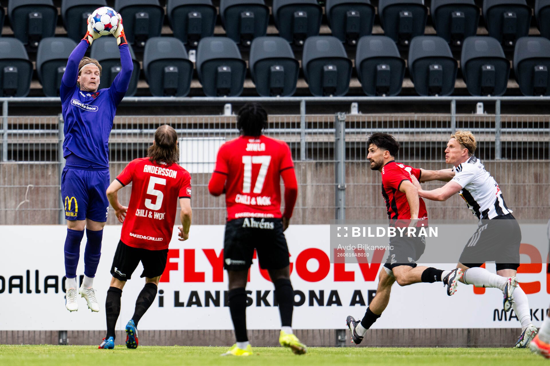 Nordic Uniteds målvakt William Eskelinen
