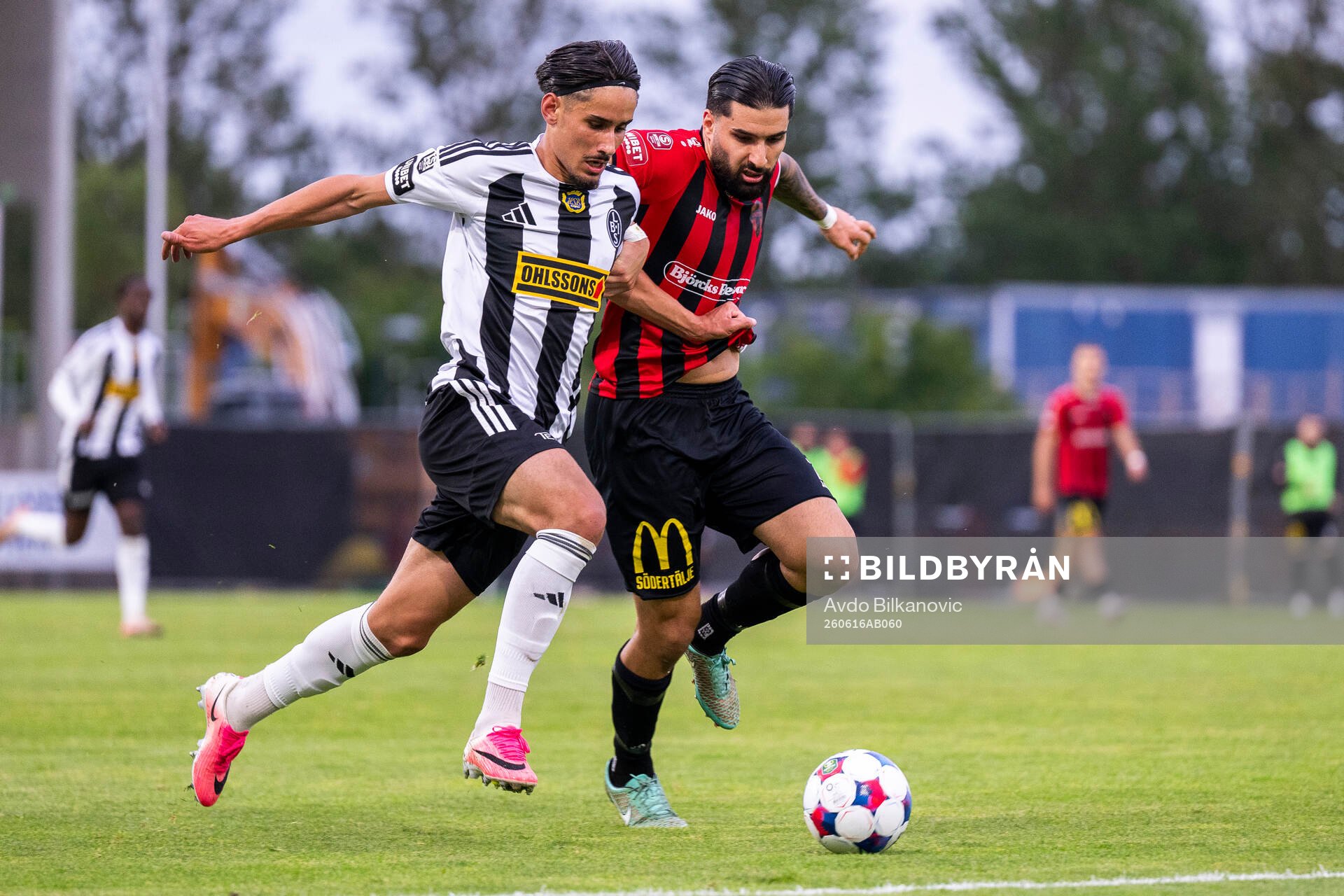 Landskronas Enes Hebibovic och Nordic Uniteds Jonathan