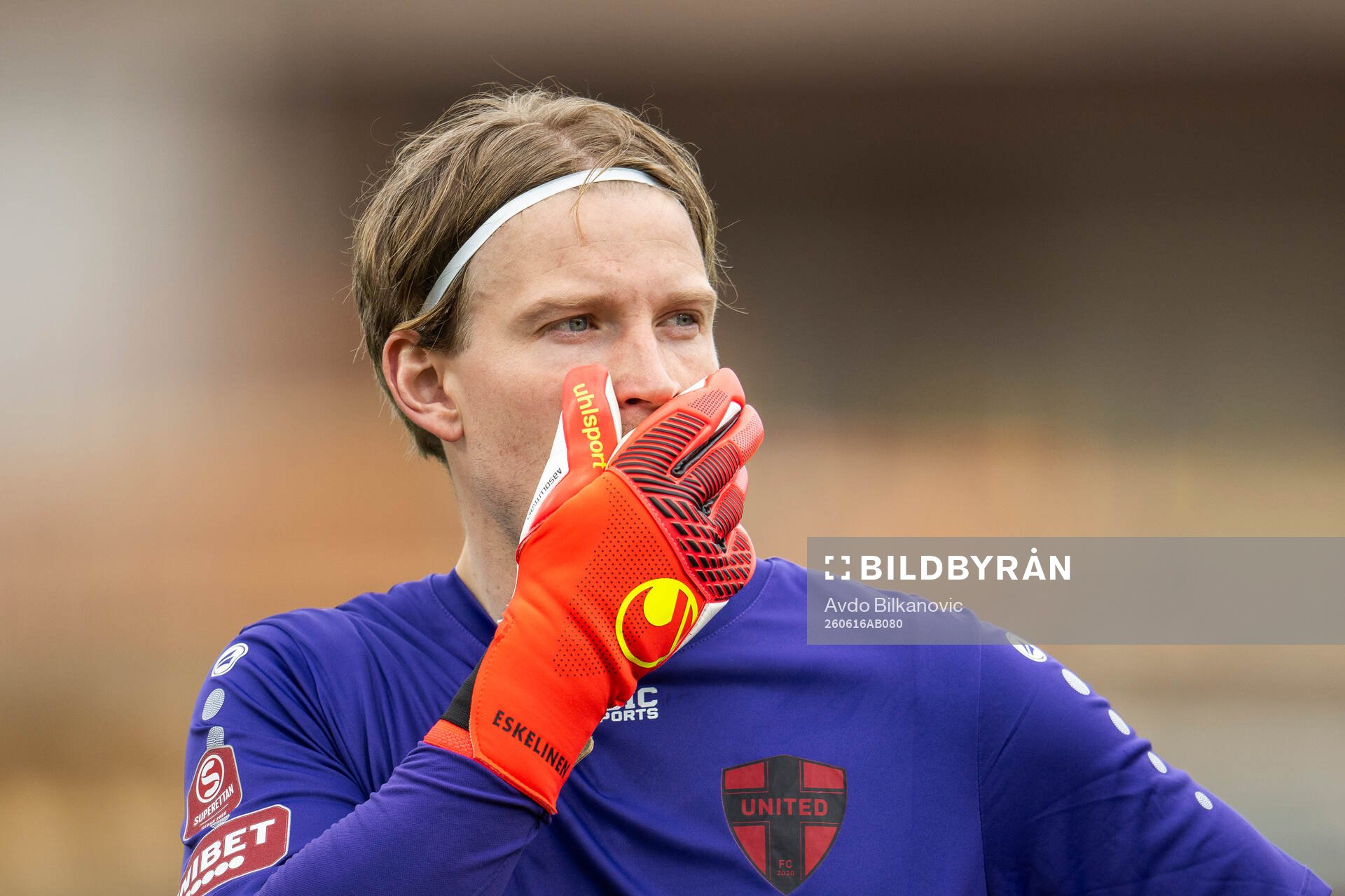 Nordic Uniteds målvakt William Eskelinen