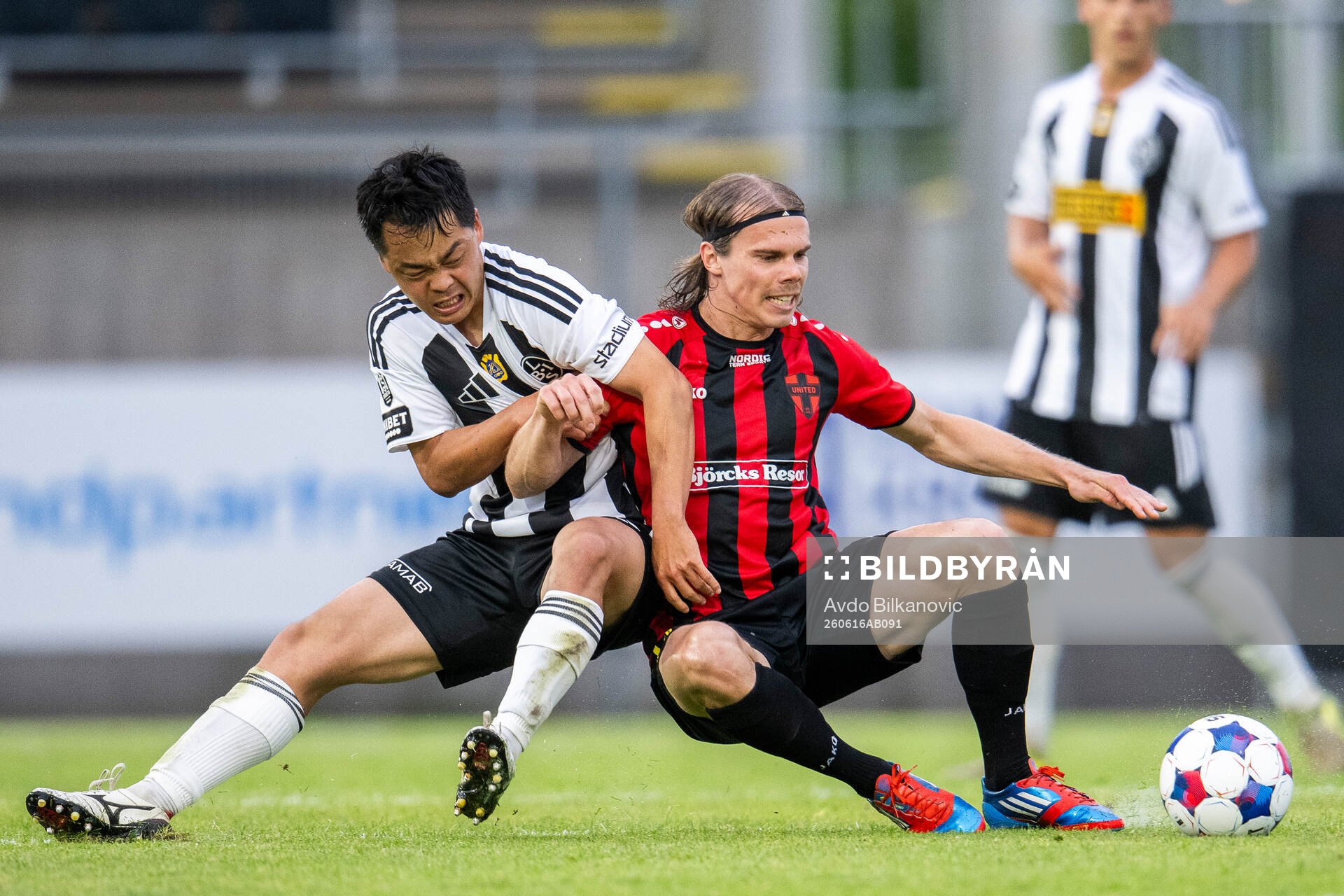Landskronas Kota Sakurai och Nordic Uniteds Elias Andersson