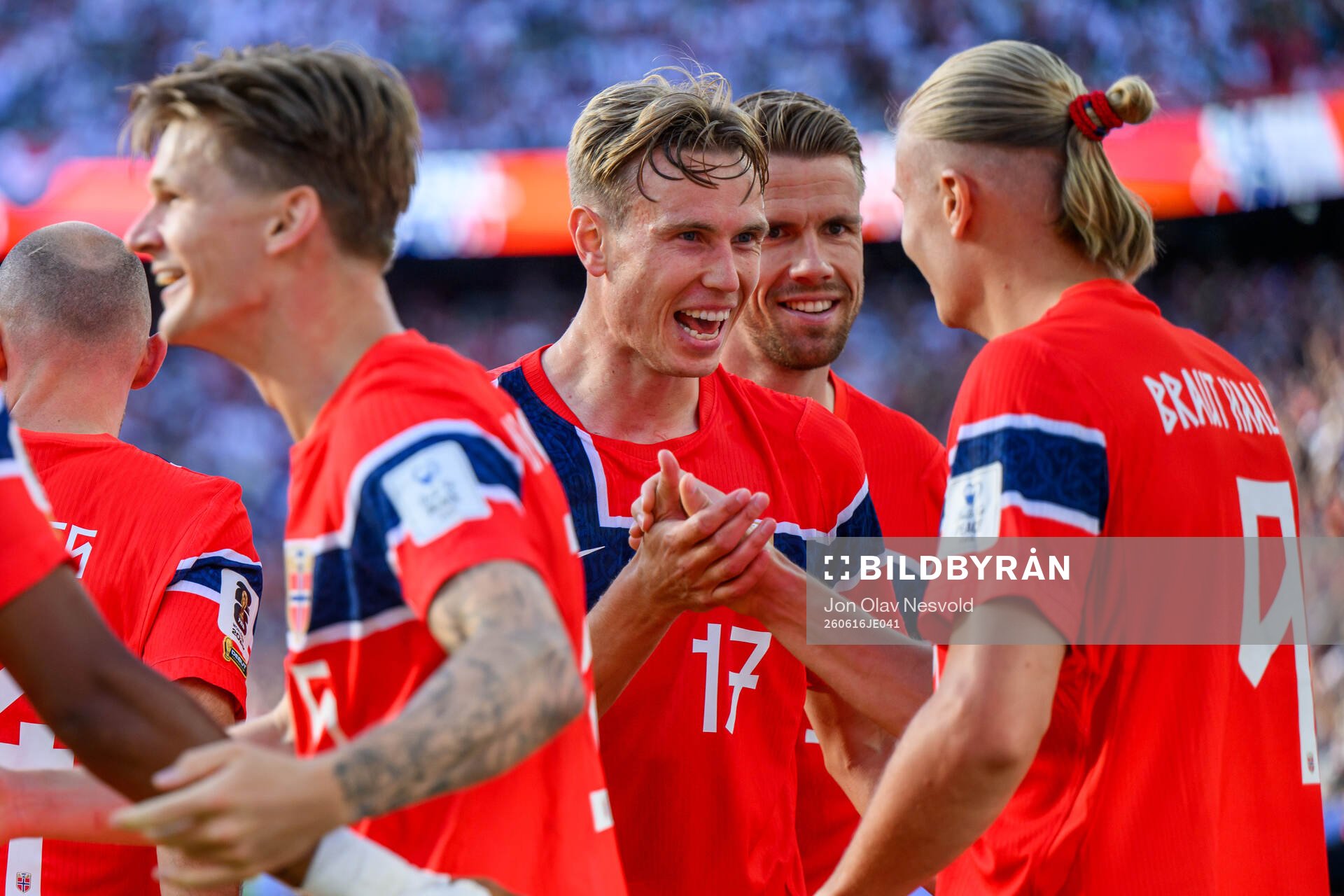 Torbjørn Lysaker Heggem and Erling Braut Haaland of Norway