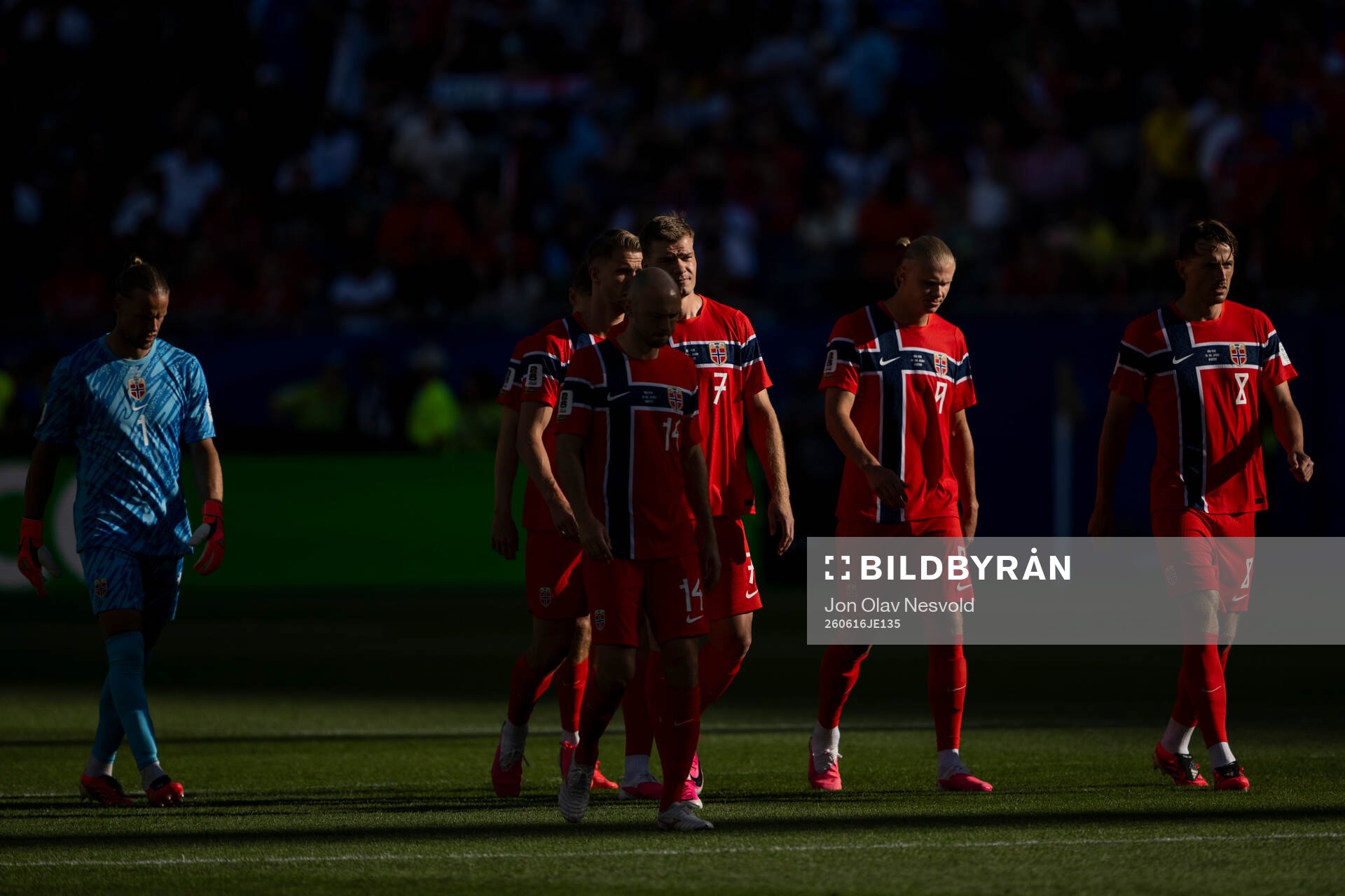 Goalkeeper Ørjan Nyland, Kristoffer Ajer, Fredrik Aursnes,